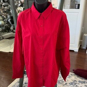 Express Vibrant Red Shirt